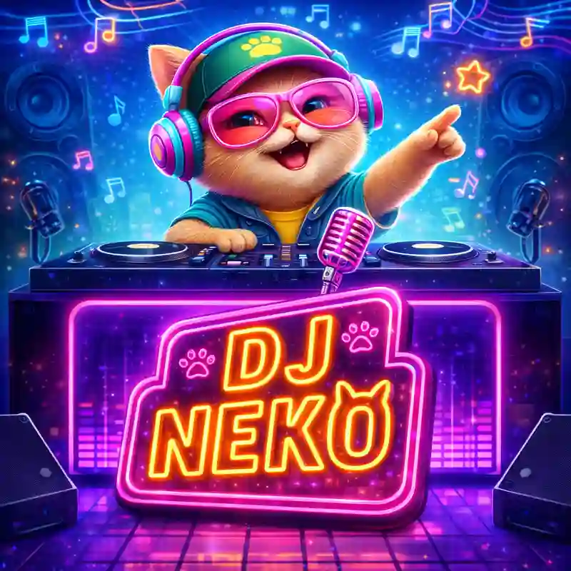DJ Neko Slot Game Interface - Play at tj777 Casino